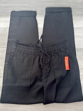 Joe fresh black linen pants
